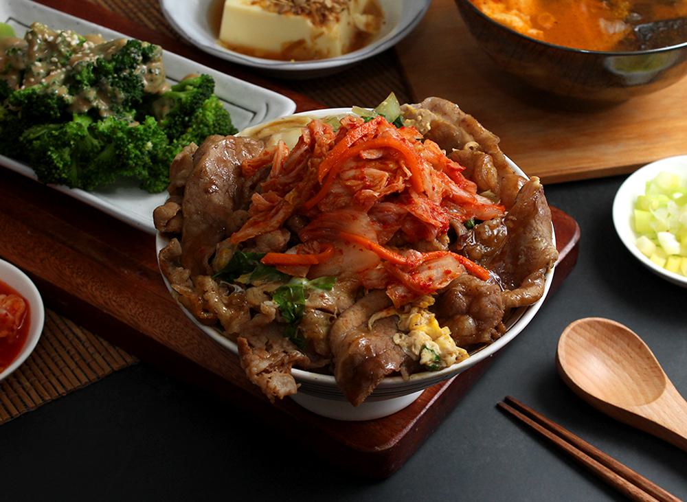 泡菜豬丼